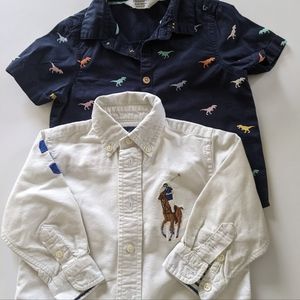 Boys shirts 9-18m